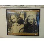 Two framed photographs,