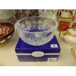 A Royal Doulton boxed crystal bowl
