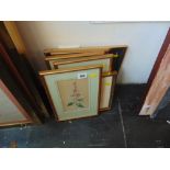 Six framed prints