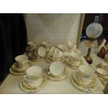 A Colclough Hedgerow tea set and two Minton boxed plates
