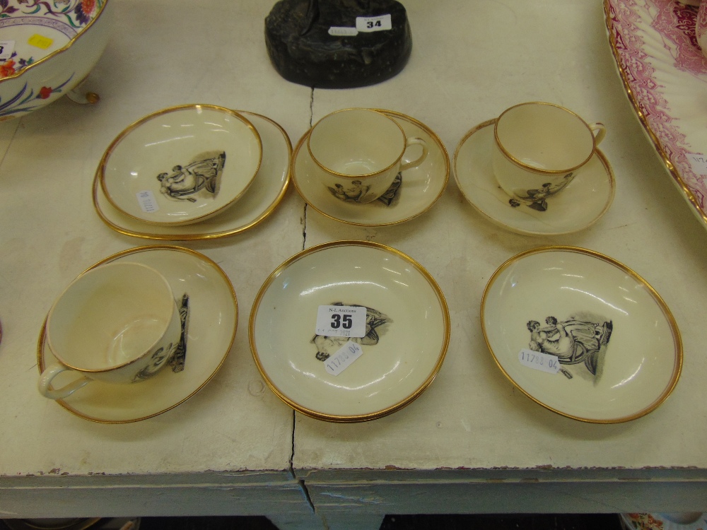 A small qty of antique nursery ware a.
