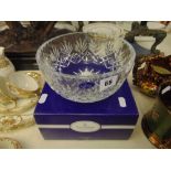 A Royal Doulton boxed crystal bowl