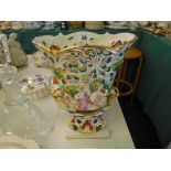 A large porcelain vase,