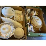 An assortment of Aynsley oven ware and various tea wares