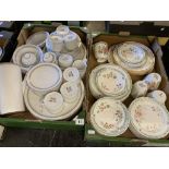 Royal Thailand Tienshan dinner set and a Royal Doulton Victorian garden part set