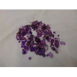 A collection of Amethyst stones