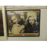 Two framed photographs,