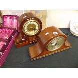 Two mantle clocks