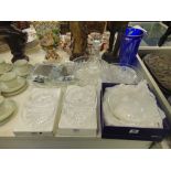 A qty of glassware, Waterford, Royal Doulton etc.