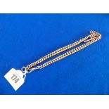 9ct Gold fob chain,