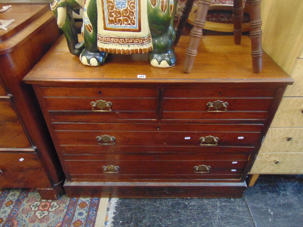 A Mahogany two over three chest of drawers