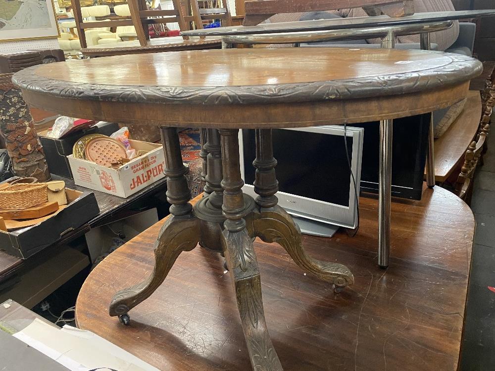 A 19th century Walnut side table