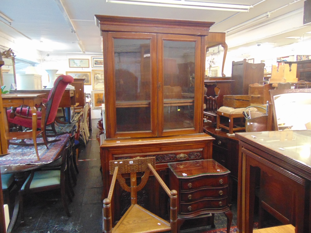 A 19th century Secretaire bookcase