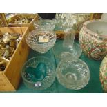 A qty of crystal bowls etc,