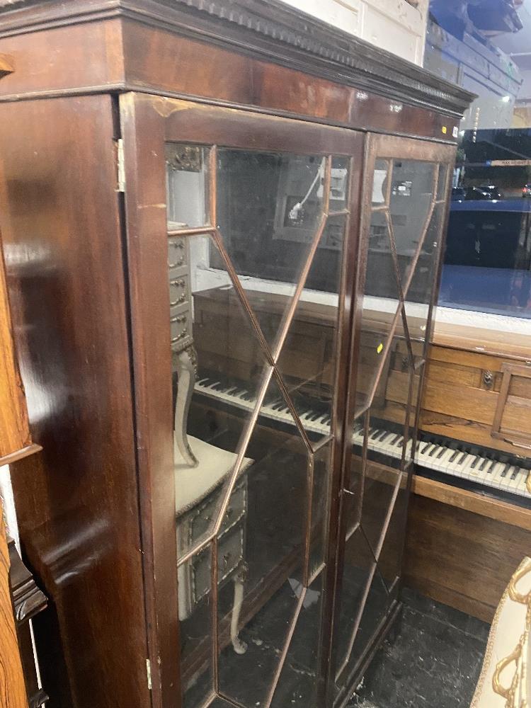 A two door mahogany bookcase