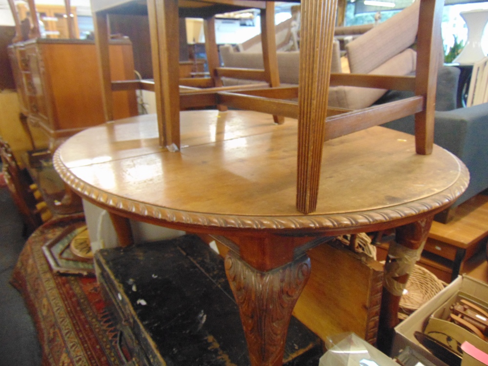 A 19th century wind out table, inc.