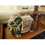 A porcelain Elephant seat