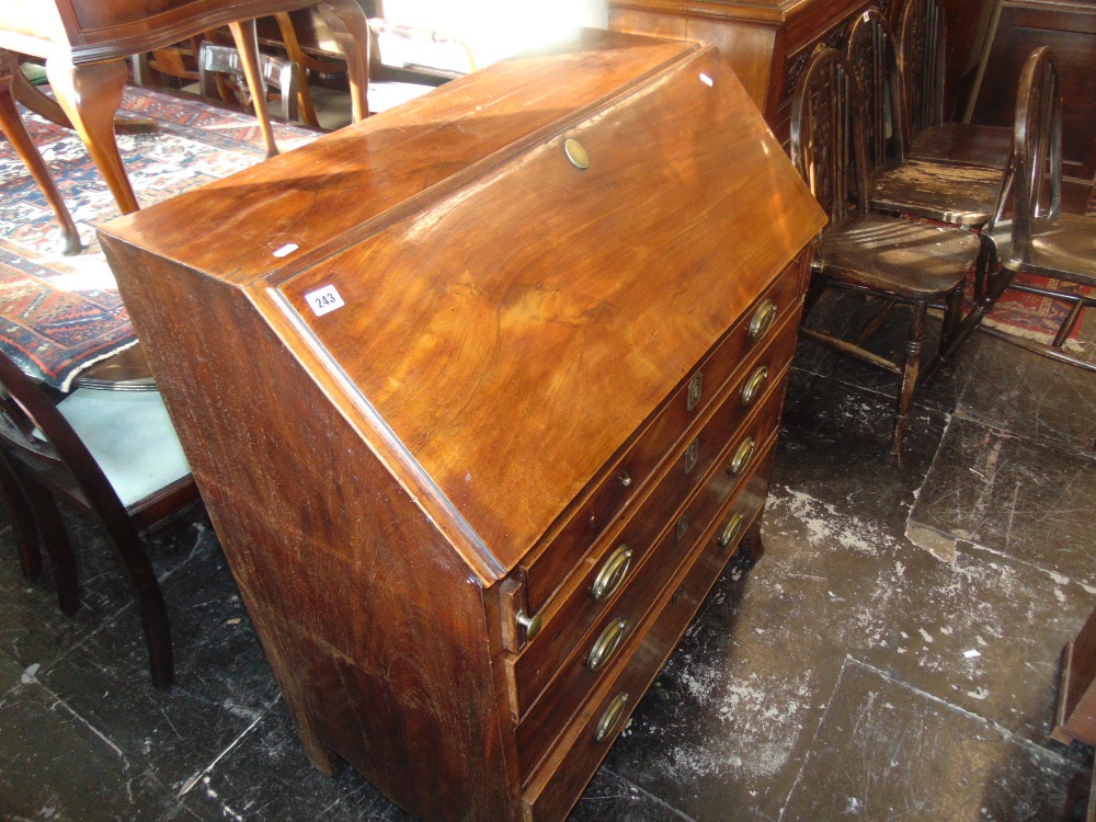 A Mahogany bureau - Image 4 of 4