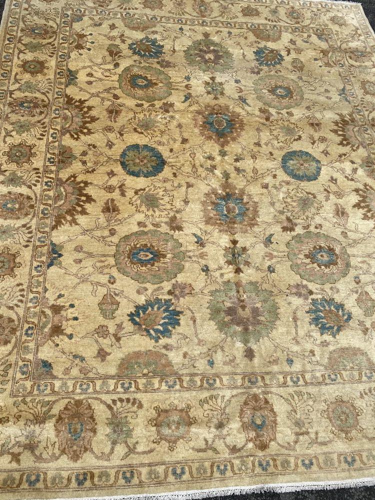 A Ziegler design carpet, cream ground,