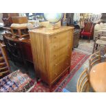 A 1970's chest of drawers