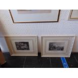 Two framed biblical prints