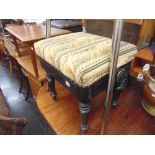 A Victorian adjustable Piano stool, Brooks Ltd.