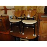1960's G-plan dining table and four chairs