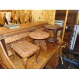 A qty of eastern carved tables