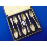 Six hallmarked silver grapefruit spoons,