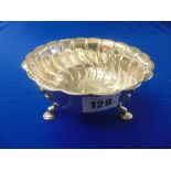 A hallmarked Silver three footed bowl