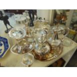 A qty of silver plated ware