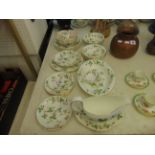 A Wedgewood 'Wild strawberry' part dinner set