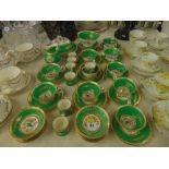 A large qty of an early Wedgewood tea service, Green,