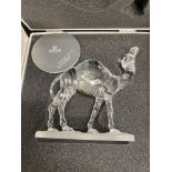 A Silver crystal Swarovski Camel