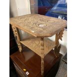 An eastern carved table