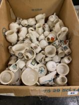 A large collection of Goss crested china