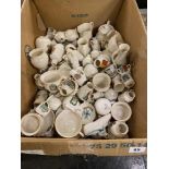 A large collection of Goss crested china