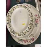 A qty of Wedgewood platters