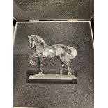 A Silver crystal Swarovski Horse
