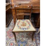 A Regency chair with tapestry seat