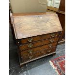 A Georgian Mahogany bureau,