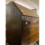 A mahogany bureau