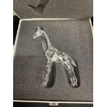A Silver crystal Swarovski Giraffe