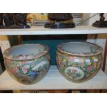A pair of Canton fishbowl's
