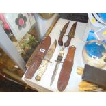 A qty of assorted knifes inc.