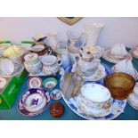 A collection of China inc. Toby jugs, Copenhagen etc.