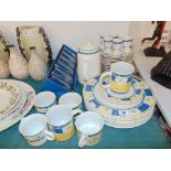 A Royal Norfolk dinner/ tea set and a boxed set of glasses