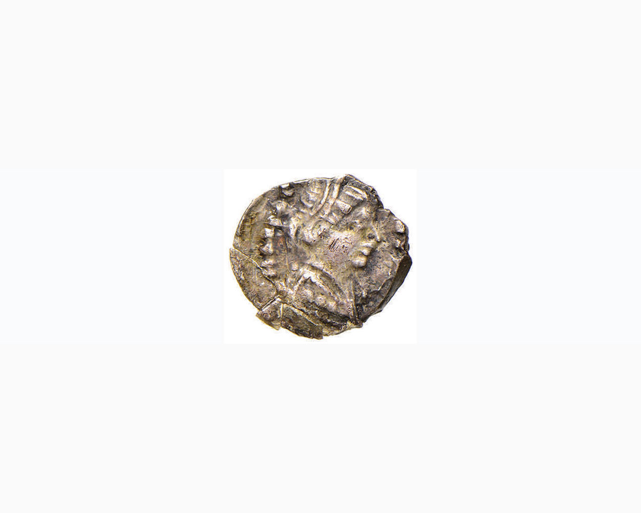 OSTROGOTI Baduila (541-552) Quarto di siliqua (Pavia) Busto diademato a d. – R/ Scritta – MIB