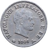 MILANO Napoleone (1805-1814) 10 Soldi 1808 Stellette in incuso sul bordo – Gig. 175a (indicato