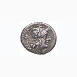 Caecilia – Q. Caecilius Metellus - Denario (130 a.C.) Testa di Roma a d. – R/ Giove su quadriga